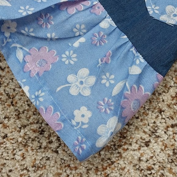 2920 Size 8 Tribal Loose Fitting Appliqued Upcycled Jeans - Picture 4 of 7